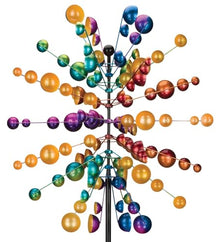 Regal Art & Gift Wind Spinner, Outdoor Metal Kinetic Yard Art with Stake
