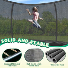 Liyarya 16FT Outdoor Trampoline with Basketball Hoop & Sprinkler, Black