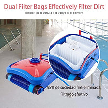 Automatic Robotic Pool Cleaner with Intelligent Path Planning, 200W Suction Power,Over 2 Hours Runtime for Large Pools