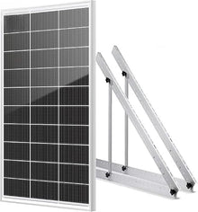 KZZAAO Solar Panel Kit 18BB N-Type 200W Solar Panel Mount Brackets 12V 24.3% High Efficiency Monocrystalline PV Module