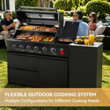 Chery Industrial 65-Inch 4-Burner 72000 BTU Propane Grill Island