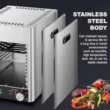 Electric Steak Grill,1700w Portable Stainless Countertop Oven,Adjustable Temperature, 10 Layer Grill,Commercial Oven