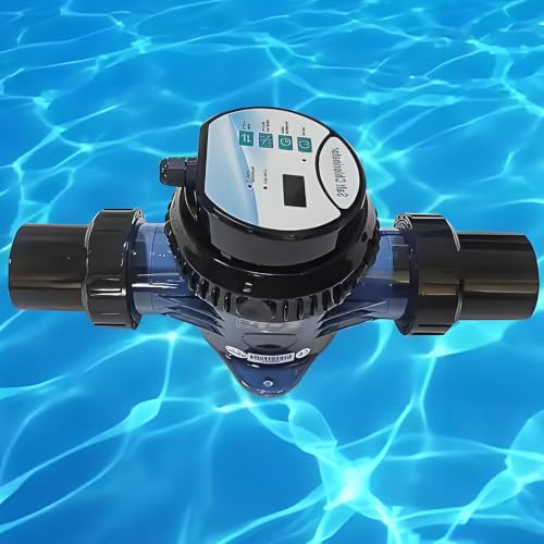 Titanium Plate Saltwater Chlorinator,Intelligent 10g/H Chlorine Generator,Salt Level Detection & Water Protection,Compact Dc24v Design for Hot Tubs and Residential Swimming Pools 4g/h