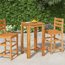 LKJephalotrope Solid Acacia Wood 24 Inch Square Garden Bar Table