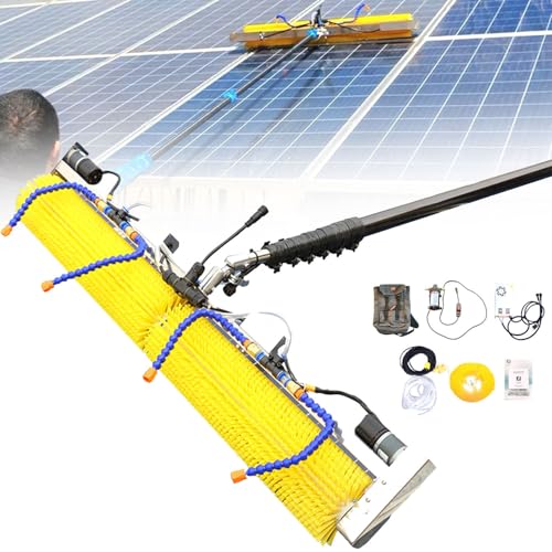 YANDDEA Cleaning Brush Electric Window Cleaning Pole, Water Fed Telescopic Brush, Extendable Cleaner, for Conservatory Roof, Cleaning Photovoltaic & Solar Panels,6M