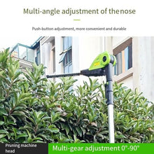 Qiokoith Cordless Hedge Trimmer 20V Rechargeable Electric Bush Trimmer with Battery and Charger, Lightweight Telescopic Design, 3 Gear Adjustable Chain