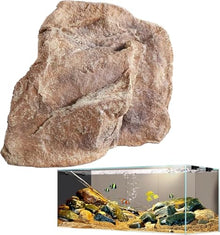 Realistic Fake Rocks For Yard, Artificial Landscape Solid Fake Rocks, Faux Stone Edging For LandScaping, PU Foam Decorative Cover, Multi-Purpose Decorative Stones For Landscaping Lawn(Size:47*40*46cm)