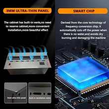 Multi-Colour RGB 3D Water Vapour Fireplace with Adjustable Brightness, Atomized Flame Effect, Automatic Water Refill, Remote and Touch Screen Control, Easy Install Design