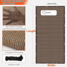 ZGLCQSGY 90% Sun Shade Cloth with Grommets, 25' x 36' Pergola Replacement Shade Cover Canopy Privacy Screen for Outdoor Patio Garden, Dark Brown (We Customized)