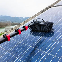 Cleaning Products, Cleaning Brush for Solar Panel Window with Inline Water Filter System, Five-Sided Bristle Design, for Cleaning Solar Photovoltaic Panels,10.8m(36ft) withscraper