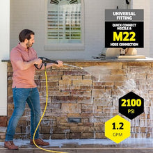 Kärcher Pressure Washer K2100PS, CETA Certified, 3 Spray Nozzles, Detergent Tank, for Cars, Driveways, Siding, Patios, 1.2 GPM