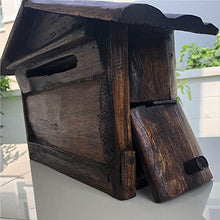 Manual Outdoor Mailbox Gardening Long Wood Villa Mailboxes Wall Outdoor Bar Decoration Mailbox Inbox