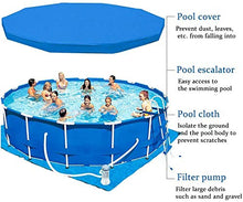 FFCJJDS Outdoor Frame Swimming Pool with Rainproof Dust Covers