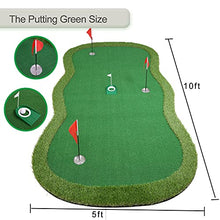 Chriiena Golf Putting Green Mat Large Professional Indoor Outdoor Putting Green-5X10ft