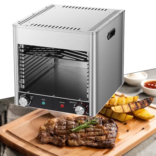 YXCUSAM Steak Oven, Portable Indoor Broiler, 1500°F Stainless Steel Barbecue Grill, for Restaurants, Kitchens (220v)