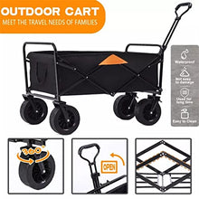 HBJWOV Folding Cart Portable Foldable 150L Large Capacity Multifunction Cart Outdoor Camping Table Light Wagon BBQ Trolley(Trolley and TableB)