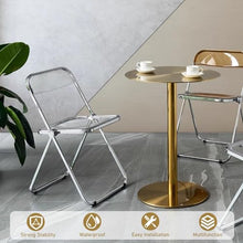 Round Side Table Gold Coffee Table End Table, Stainless Steel Bar Table Cocktail Bistro Table Dining Table for Kitchen Living Room Bedroom Balcony (Size : 50x50x75cm)