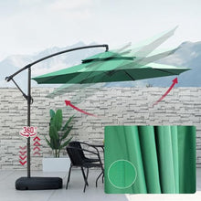 GYYDXXFC Table Market Umbrella, Outdoor Sunshade Umbrella, Patio Umbrella With Base, Crank And Sturdy Ribs For Garden, Deck, Backyard, Pool(Red,2.7m/8.8ft)