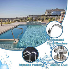 BSNANCA Pool Handrail Swimming Pool Hand Rail 304 Stainless Steel Pool Railing W/Full Set of Accessories Safety Handrail for Summer Pool