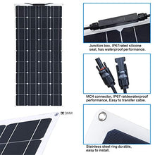 100W monocrystalline Solar Panel with 5m of Special Solar Cable, for Charging a Caravan, Camper, Boat or Yacht,800w(8pcs100w)