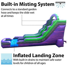 TentandTable 18FT Commercial Inflatable Water Slide & Blower, Purple Marble
