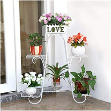 OJKJGYTF Plant standPlant Stand, Wrought Iron Flower Stand 6 Tier Metal Multiple Plant Shelves Indoor Outdoor Plant Shelves
