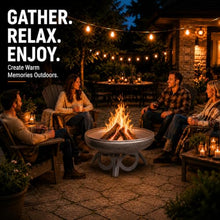 Ohio Flame Liberty 24” Wood Burning Fire Pit Carbon Steel with Curved
