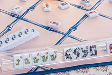Southern Sparrow Chinoiserie Mahjong Tiles 160 Handpainted Breezy Blue