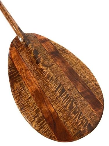 Tikimaster Ultimate AAA Grade Hawaiian Koa Paddle 60 in Steersman Yellow