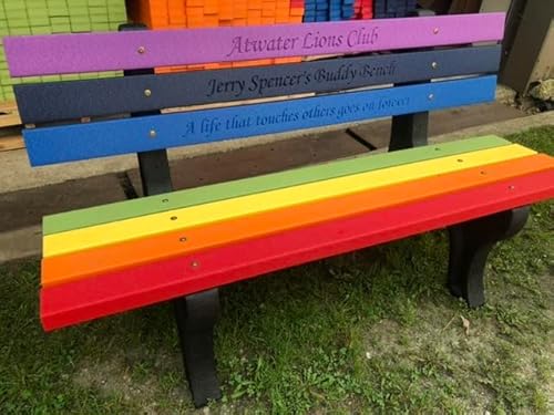 The Roudebush Company Buddy Bench Rainbow
