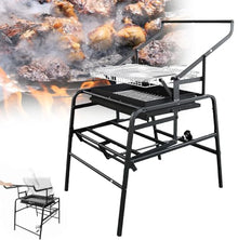 Charcoal Grills, Portable Charcoal Grill, Stainless Steel Flipping Barbecue Grill, for Camping BBQ,Beach Party