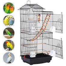 XYIANG Bird Cages 39" Bird Cage Metal Bird House Iron Parrot Cage Metal Peony Wren Breeding Cage Bed Iron with Pigeon Supplies Bird Carrier