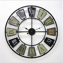 Wall Clock Art Simple Clock Antique Art Iron Wall Clock, Outdoor Garden Wall Clock Living Room Decor Wall Clock Decoration, Home Bar Decor Clock Single-Sided Wall Clock