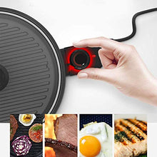 Household Electric Grill Personal Non Stick Frying Pan, Fast Heating, High Temperature Resistance