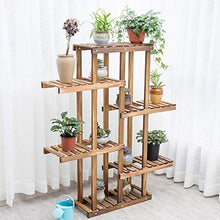 MIIKHI Plant Stand Flower Stands Wooden Plant Flower Display Stand Wood Pot Shelf Rack Outdoor Indoor Landing Multi-Layer Pots Holder