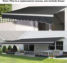 WZUOPG Manual Retractable Awning Door Window Awning Shelter Outdoor Canopy Home Deck Canopy with Manual Crank Handle（Frame Included ）