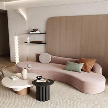 DINBOZ26X Living Room Table Creative Solid Wood Round Coffee Table Modern Minimalist Tea Table, Lightweight Luxury Design for Living Room Outdoor Side Table(Black)