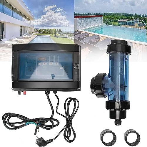 Saltwater Chlorinator,Swimming Pool Chlorinator 20g/h Salt Chlorinator SPA Pool Salt Chlorine Machine Generator System Salt Chlorine Machine,20g/h