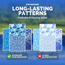 Swimline Unibead Pool Liner for Above Ground Pools, Caribbean, 33 (Round), 52 Inch Wall, 25 Gauge