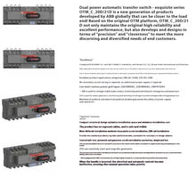 1Pcs Dual Power Switch OTM Series Exquisite Series Automatic Transfer Switch OTM32F4C20D380C OTM40F4C20D380C OTM50F4C20D380(OTM63F4C20D380C 63A)