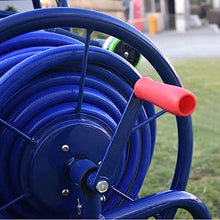 Hose Pipe Holder Garden Hose Reel Cart with Wheels for Outdoor, Yard Water Planting Truck , 490 Feet of 1/2 Inch Large Capacity Hose Reel Cart, Heavy Duty Patio Lawn Garden Watering Equipment Cart Hos