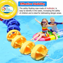 YXXSDP Swimming Pool Safety Divider with Float, 3 6 9 16 19 26 33 Ft Long Professional Pool Ropes/Swim Lane Cord, for Separating Deep Shallow End Water Area (Color : Red Blue White, Size : 6m/19.7ft)