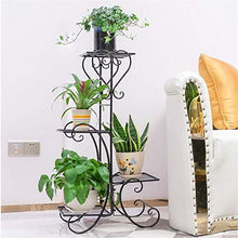 SIDUFHAOPKLL 4 Tiers Metal Home Flower Seeds Plant Display Stand Garden Instruments Pot Storage Rack Shelf Gardening Tools and Equipment