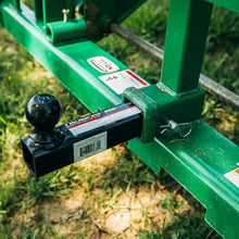 Titan Attachments 60" Pro Series Extra Wide Pallet Fork Frame, 48" Fork Blades, Hook and Pin Mounting Style, Rated 5000 LB, Conus 2 Hay Spear Sleeves and 2" Receiver Hitch Included