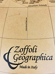 Zoffoli Globes USA Colombo Floor Globe 24 Inch Apricot Ocean