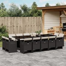 AMBERARD Patio Dining Set Set of 14 Black Furniture Set