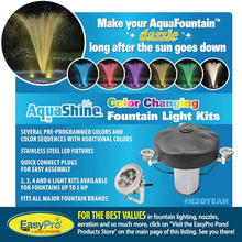 EasyPro Pond Products AquaFountain 1 HP with Timer, GFI & Nozzles Black