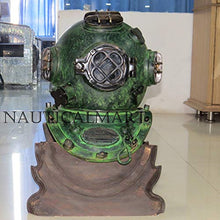 NauticalMart Diving Diver Helmet 1942 Schrader U.S. Navy MK V Dive Replica Brown