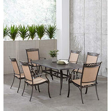 Hanover Fontana 7-Piece Patio Dining Set Tan