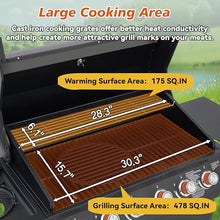Dancongtea 6 Burner Propane Gas Grill 72000 BTU Stainless Steel BBQ